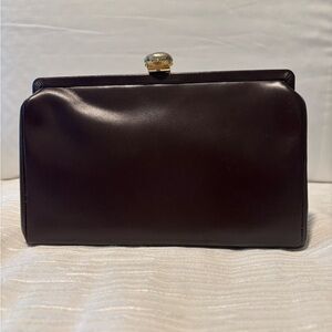 Vintage UNUSED elegant leather  Clutch